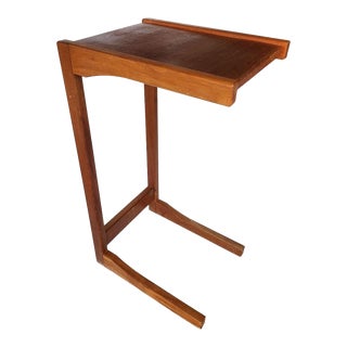 1960s Danish Teak Wood Side Table/C Table by Pbj Mobler For Sale
