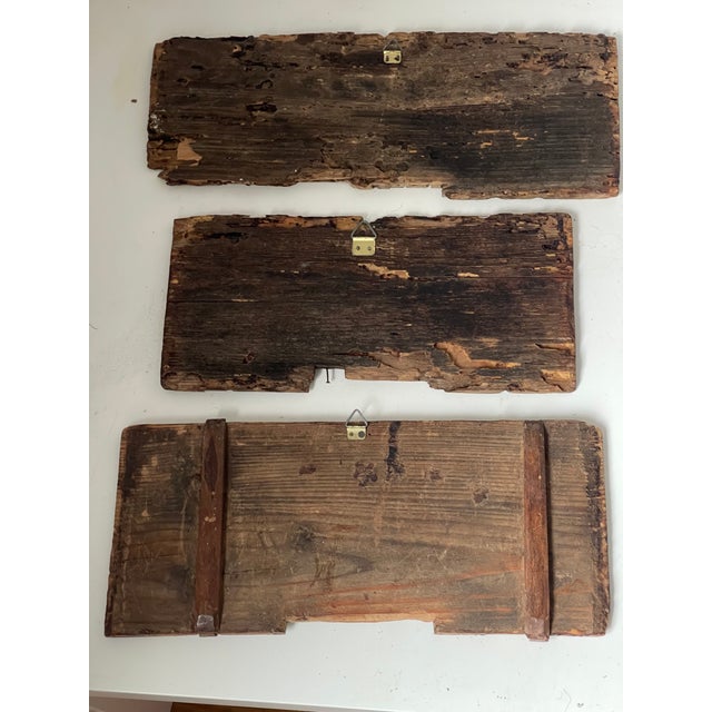 Brown 1800 Austrian Antique Beehive Boards Folk Art For Sale - Image 8 of 8