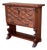 Early 20th Fall front Door rustic console Table with Shelve For Sale