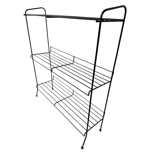 Mid-Century Modern Mid-Century Modern Atomic 3-Tier Plant Stand For Sale - Image 3 of 5