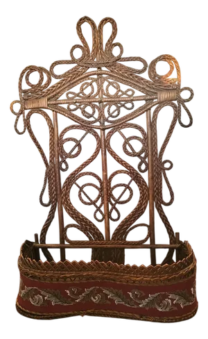 Art Nouveau Rattan Cabinet, 1890s