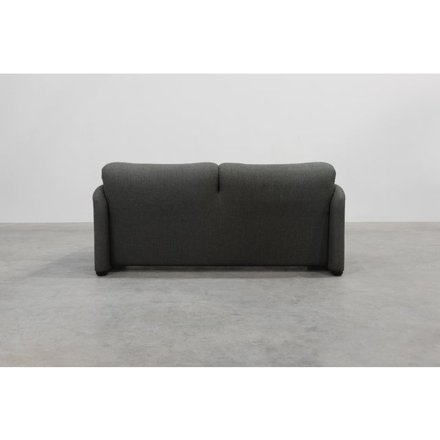 Gray Two-Seat Sofa by Vico Magistretti for Cassina, Italy, 1990s For Sale - Image 8 of 13