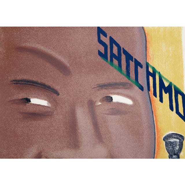 Pop Art Satchmo, Seymour Chwast Screen Print For Sale - Image 3 of 5