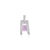 Metal Modernist 5.22 Carat Purple Amethyst Silver Charm Pendant by Carat&her - Gift for Her For Sale - Image 7 of 11