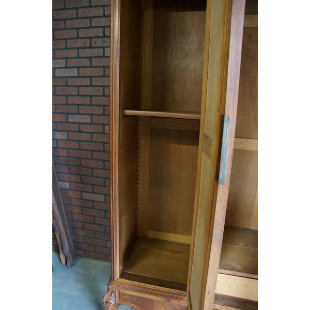 Antique French Louis XV Rococo Triple Armoire For Sale - Image 9 of 12