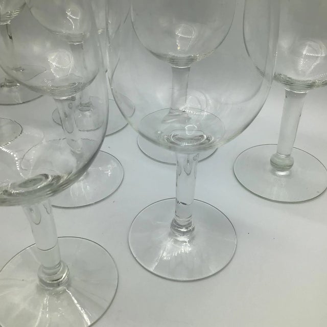 Platinum Rim Crystal Wine/Water Glasses-Set of 10 For Sale - Image 10 of 13