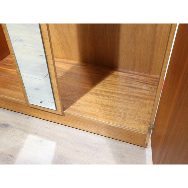 Mid 20th Century Mid Century Modern Vintage Teak Armoire Wardrobe With Mirror by Austinsuite Danish Style For Sale - Image 5 of 11