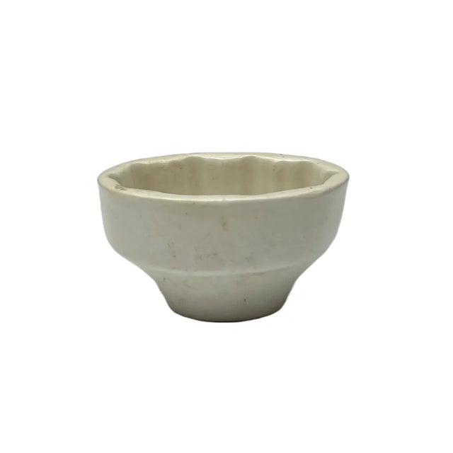 Victorian 19th Century Victorian Ironstone Food Mold - Petite Geometric Design For Sale - Image 3 of 5