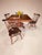 1930s Tiger Oak/Quarter Sawn Table With Color Matched Ethan Allen (Old Tavern) Fiddleback Windsor Chairs - All High End Handcrafted Furnitire For Sale - Image 10 of 12