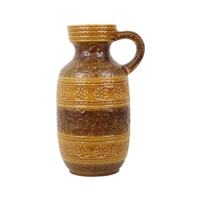 Vintage West German Ceramic Floral Vase from Bay Keramik, 1960s For Sale - Image 10 of 10
