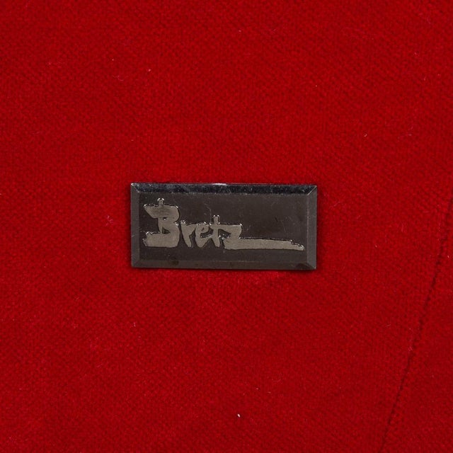 Gaudi Fabric Chair in Red from Bretz For Sale - Image 9 of 14