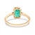 Not Yet Made - Made To Order 14k Gold Octagon Cut Emerald Solitaire Ring for Her Size 5.5 For Sale - Image 5 of 12