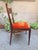Brown Chairs with Padded Seat in Brick-Colored Fabric and Tapered Legs by Osvaldo Borsani for ABV, 1940s, Set of 6 For Sale - Image 8 of 9