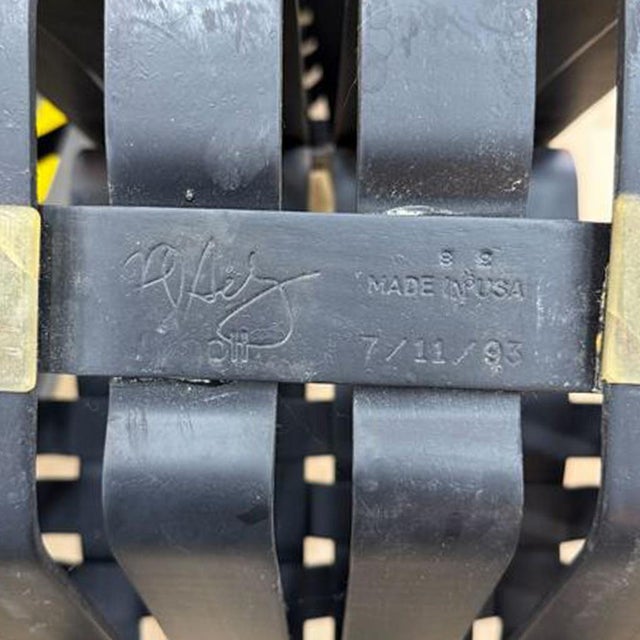 Pair American Modernist "High Sticking" Black Chairs Frank Gehry for Knoll 1992 For Sale - Image 14 of 14