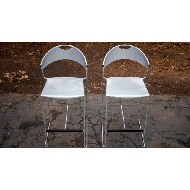 Baleri Italia 'Juliette Barstools' by Juliette Hannes Wettstein - A Pair For Sale In Boston - Image 6 of 15