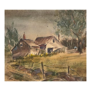 1973 Southern Watercolor by Miller For Sale