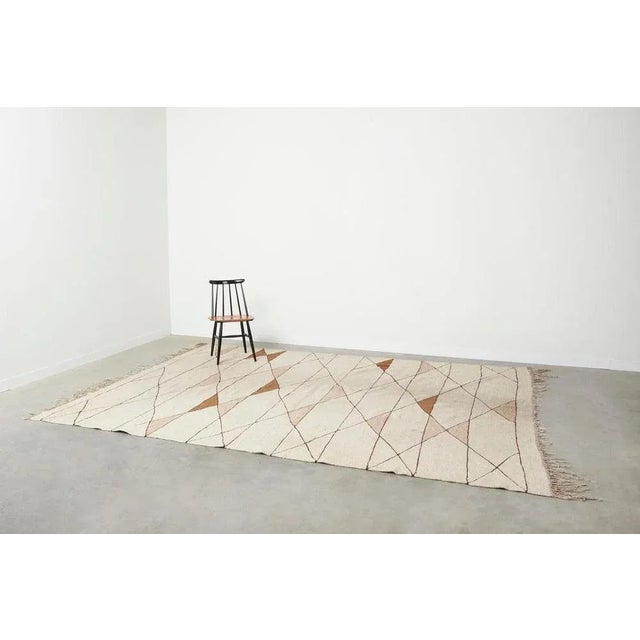 Vintage hand made wool carpet, 1970s. Rug is in vintage condition. Measurements: Width: 270 cm Length: 342 cm