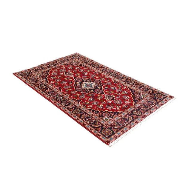 Kashan Rug in Virgin Wool For Sale - Image 3 of 11
