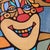 Mid 20th Century Modern Colorful Cubist-Style Framed Painting With Smiling Clown “ Smile “ by Wrasky For Sale In Chicago - Image 6 of 12