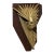 Vintage Evelyn Lino Brutalist Gold Starburst Mask Wall Sculpture For Sale