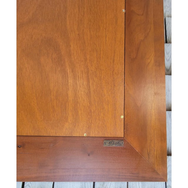 Wood Vintage French Louis Philippe Solid Cherry Wall Mirror by Grange Furniture For Sale - Image 7 of 7