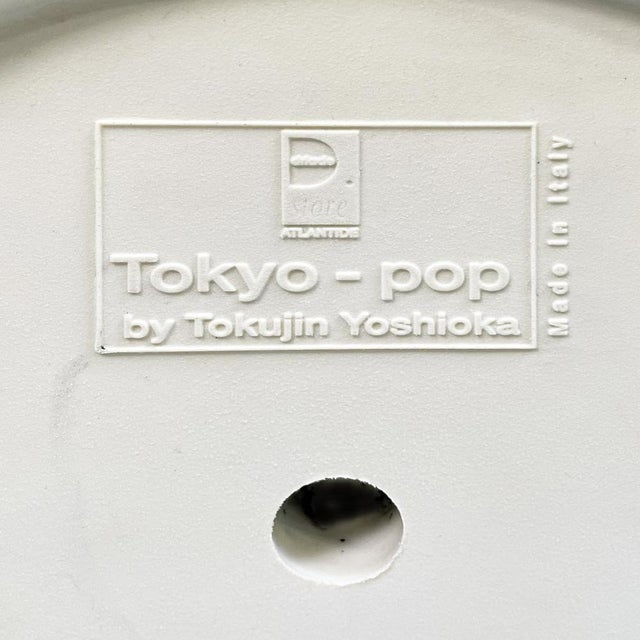 Post Modern Italian White Plastic Stool Tokyo Pop by Yoshioka Driade, 2000s For Sale - Image 13 of 16