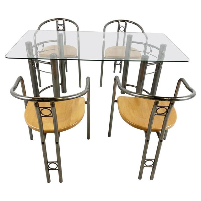 Postmodern Dining Room Set, 1980s, Set of 5 For Sale - Image 16 of 16