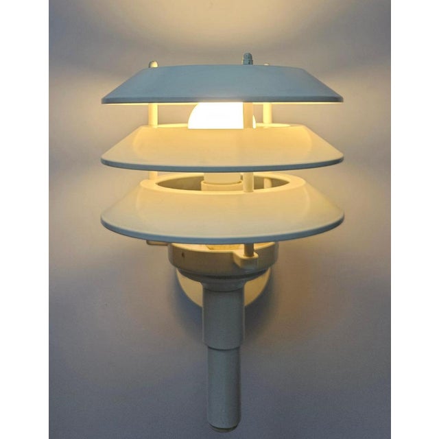 Metal Mid-Century Wall Lamp in the style of Poul Henningsen, Germany, 1970s For Sale - Image 7 of 8