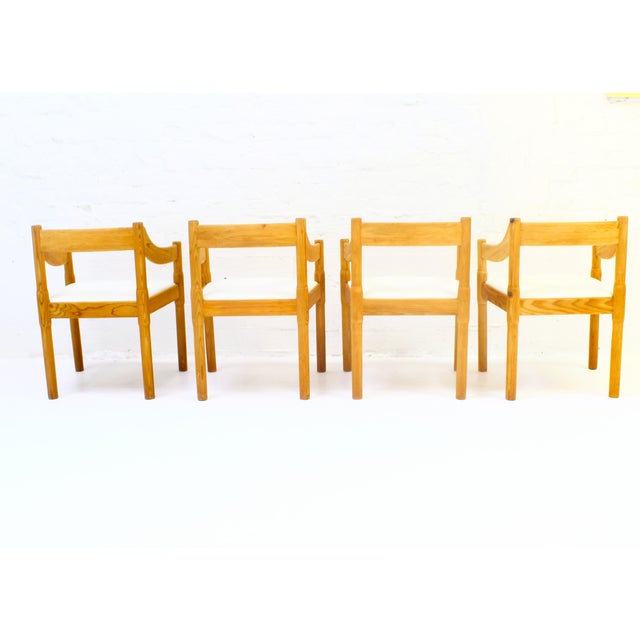 Carimate Dining Chairs by Vico Magistretti for Cassina, 1960, Set of 4, in Flawless conditions. Designed 1960 to 1969 I...