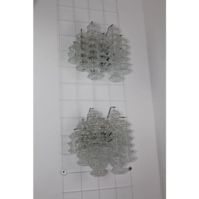 1960s Large Chrome Pagoda Sconces by J. T. Kalmar, 1960s, Set of 2 For Sale - Image 5 of 18