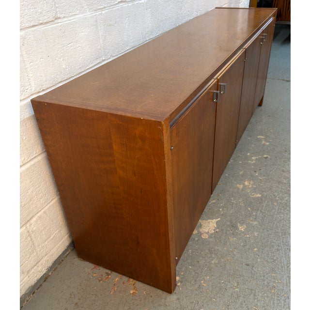 Wood Mid-Century Chrome and Teak Sideboard by Founders For Sale - Image 7 of 14