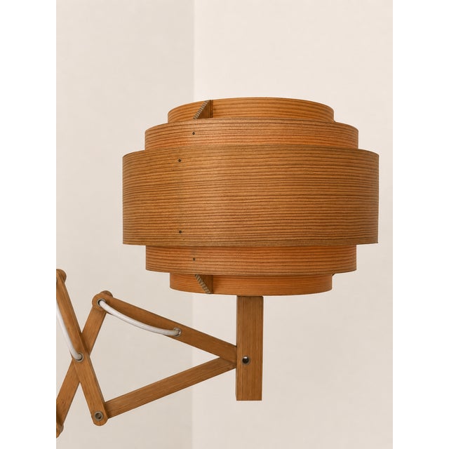 Vintage Pine Slat Wall Light by Hans Agne Jakobsson, Sweden, 1970 For Sale - Image 6 of 10