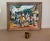 1969 Haitian Village Scene Folk Art Style Painting by Pierre Augustin, Framed For Sale - Image 10 of 12