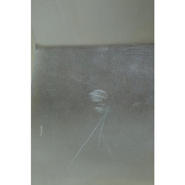 Silver 1980s Geometric Pedestal Floor Lamp For Sale - Image 8 of 9