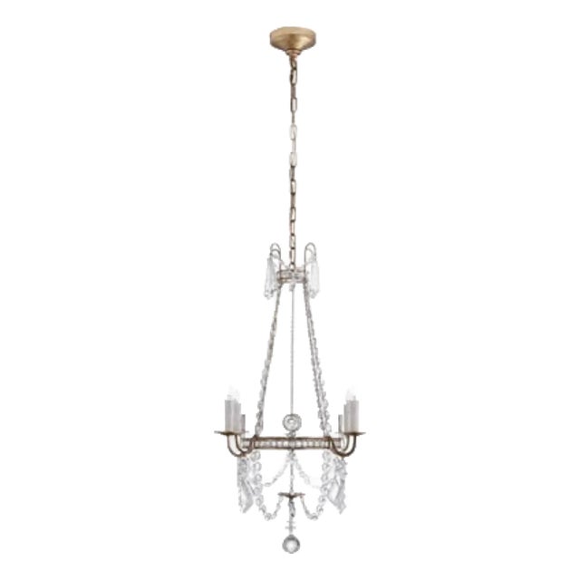 Chandelier Sharon Small Chandelier - Sp-5030gi-Cg Gilded Iron / Crystal For Sale