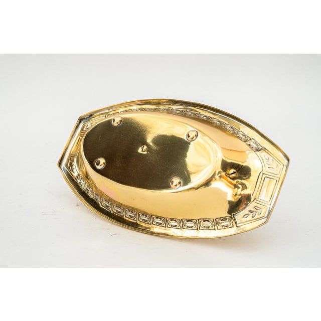1900 - 1909 Jugendstil Brass Centerpiece, 1907 For Sale - Image 5 of 10
