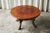 Mid-Century Coffee Table in Solid Wood and Patinated Cognac Leather. This incredible Mid-Century coffee table was well...