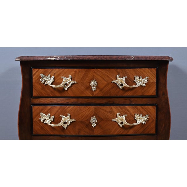 Small Marquetry Commode, 1850s For Sale - Image 11 of 18
