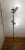 Italian designer Targetti chrome floor lamp / floor lamp with 2 spotlights, adjustable height: beautiful cross-shaped...