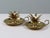 Elegant pineapple candlesticks in lacquered brass! These striking brass candlesticks from the 70s-80s have a stylish...