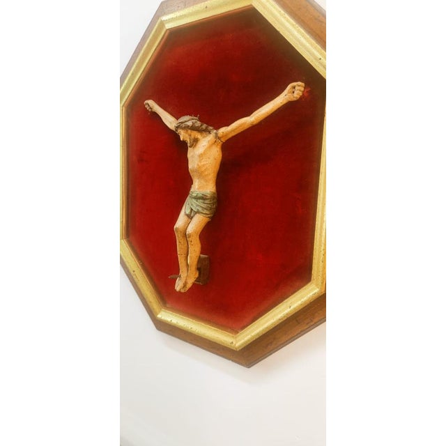 Christ on Panel in Wood, 1800s For Sale - Image 10 of 14