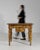 Wood 19th Century France Brown Wood Console Table For Sale - Image 7 of 10