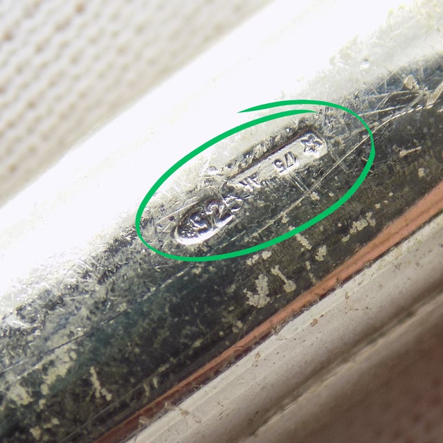 Metal Vintage Italian Handmade Sterling Silver 925 Large Passenger Aircraft Airliner For Sale - Image 7 of 10