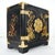 Late 20th Century Hand Painted Black Lacquer Chinoiserie Cabinet For Sale - Image 4 of 11