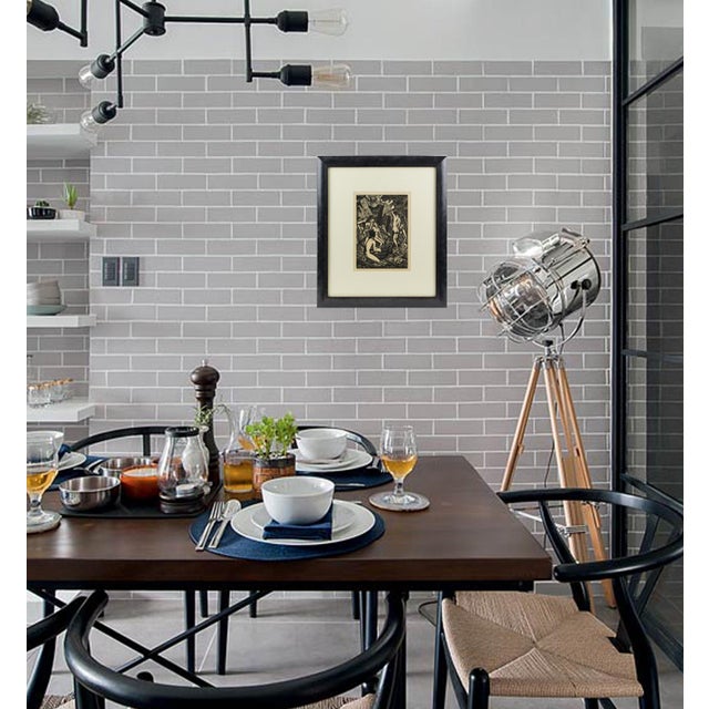 The Bathers, Wood-Engraving Drawing Lithograph by John Buckland-Wright, 1936 For Sale - Image 14 of 14