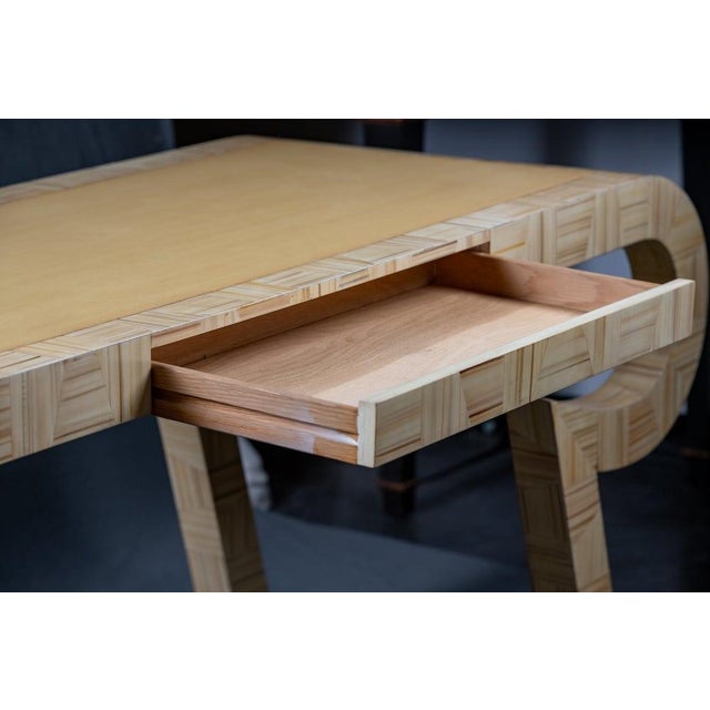 Danny Alessandro Hand-Painted Lacquered Console/Desk by Alessandro for Baker, Circa 1980 For Sale - Image 4 of 8