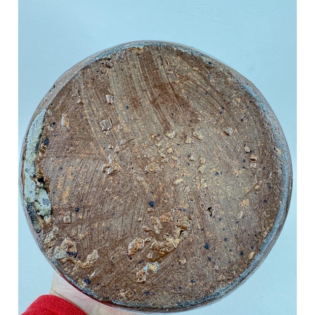 Antique 19th Century Georgia Stoneware Jug Alkaline Glazed Crawford County Pottery For Sale In Portland, OR - Image 6 of 7