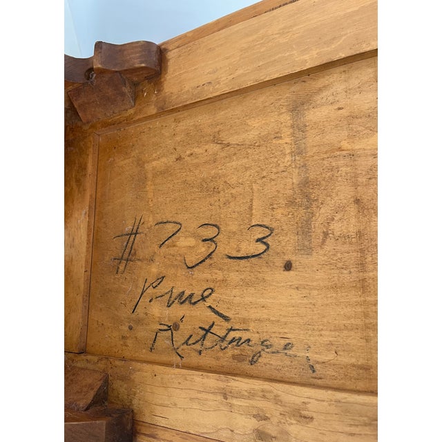 Vintage Kittinger Colonial Revival Knotty Pine Small Chest of Drawers For Sale - Image 14 of 17