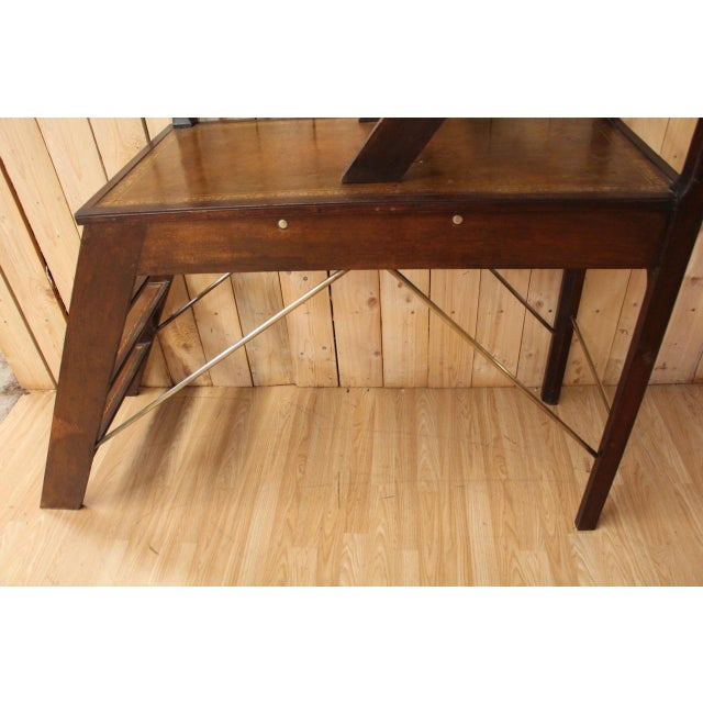 2-Tiered Library Stepladder, 1890s For Sale - Image 11 of 14