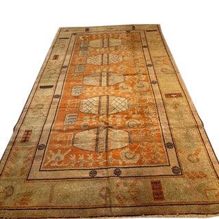 Early 20th Century Antique Samarkand Rug For Sale